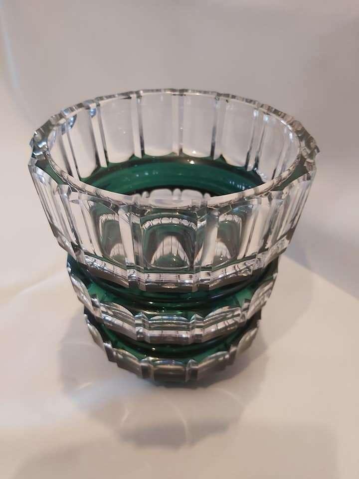 Vaas in kristal Val Saint Lambert. VSL050/Fa., Antiek en Kunst, Antiek | Vazen, Ophalen