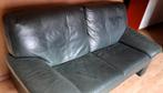 zetel, leder, tweezit, zo goed als nieuw, Ophalen, Zo goed als nieuw, Leer, 125 cm of meer