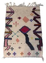 Marokkaans Berber tapijt – 100% Wol (100x150), 100 tot 150 cm, Marrokaans tapijt, Ophalen of Verzenden, Zo goed als nieuw