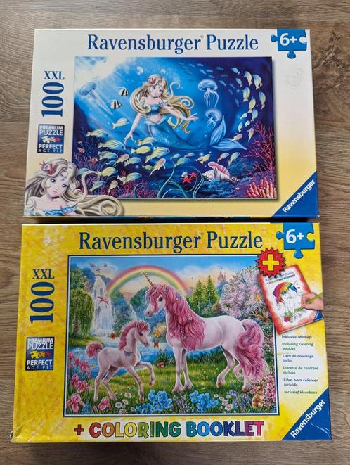 2 Ravensburger Puzzels, Kinderen en Baby's, Speelgoed | Kinderpuzzels, Zo goed als nieuw, 6 jaar of ouder, Meer dan 50 stukjes