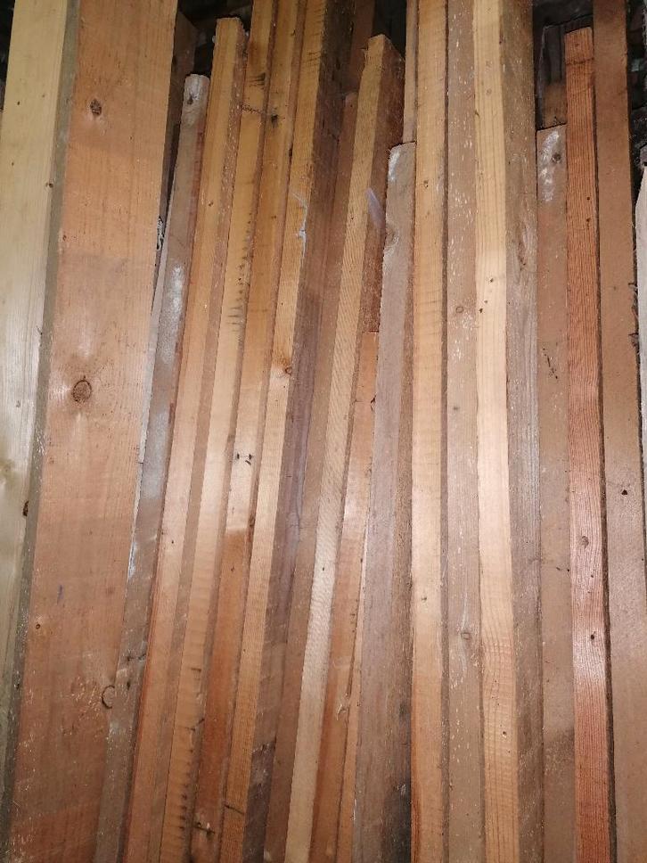 Schalieberd valiezen Douglas ong 100*25mm ruw gezaagd, Doe-het-zelf en Bouw, Hout en Planken, Gebruikt, Plank, Overige houtsoorten