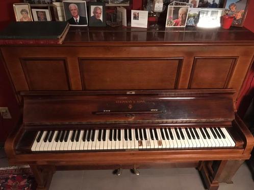 Steinway & Sons Piano uit 1931, Musique & Instruments, Pianos, Utilisé, Piano, Brun, Brillant, Enlèvement