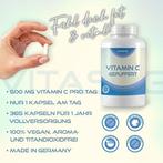 Gebufferde vitamine C 365 veganistische capsules GRATIS LEV, Sport en Fitness, Gezondheidsproducten en Wellness, Verzenden, Nieuw