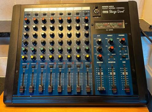 Stage Line MMX-822 mengpaneel, Muziek en Instrumenten, Mengpanelen, Zo goed als nieuw, 5 tot 10 kanalen, Microfooningang, Ophalen of Verzenden