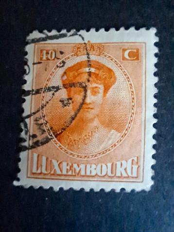 LUX 1921 1925 Grande-Duchesse Charlotte 40c orange  disponible aux enchères