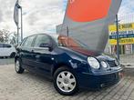 Vw polo AUTOMAAT 149dkm 1.4 benzine digitale airco 5deurs, Stof, 1398 cc, Blauw, Bedrijf
