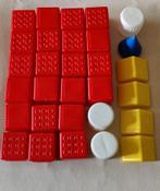 Plastieken blokken hoogte 6 cm., Kinderen en Baby's, Speelgoed | Bouwstenen, Ophalen, Gebruikt