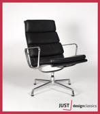 Vitra Eames ea216 Zwart Leder Gepolijst, Comme neuf, Noir, Enlèvement ou Envoi