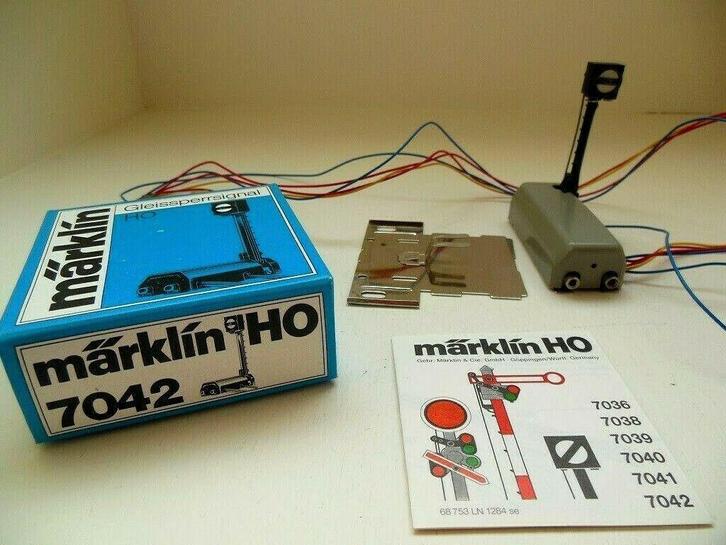 7042 MARKLIN HO-1 X RANGEERSEIN/SIGNAL DE MANUEUVRE OVP (B23, Hobby en Vrije tijd, Modeltreinen | H0, Zo goed als nieuw, Overige typen