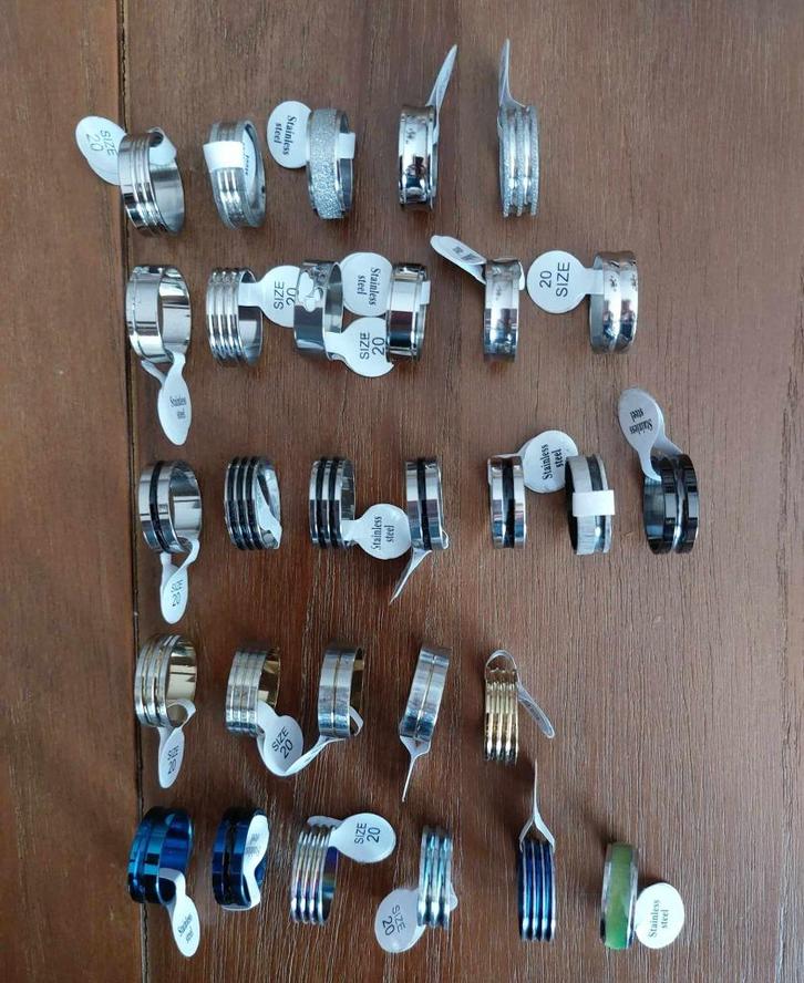 Ringen maat 20, Handtassen en Accessoires, Ringen, Nieuw, Dame of Heer, Overige kleuren, Verzenden