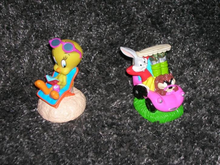 Tweety en Bugs Bunny & Tasmanian Devil, Verzamelen, Disney, Zo goed als nieuw, Beeldje of Figuurtje, Ophalen