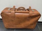 Koffer vintage Cognac kleur - incl. 2 sleutels, Ophalen, Zo goed als nieuw, Slot