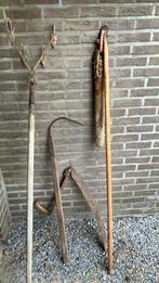 Autentiek landbouw gereedschap, Ophalen, Gebruikt