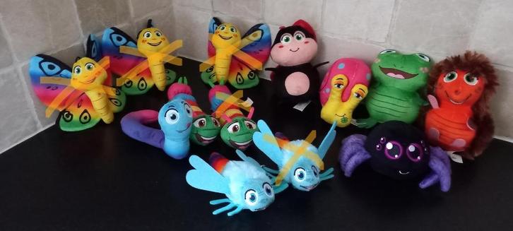 knuffel insecten Lidl Achtertuin mini's 13 stuks, Verzamelen, Supermarktacties, Lidl, Ophalen of Verzenden