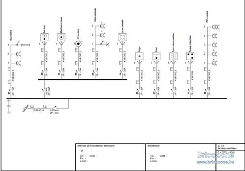 Réalisation de schéma unifilaire et de position, Bricolage & Construction, Électricité & Câbles, Neuf, Autres types, Enlèvement