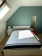 bed met 2 verstelbare lattenbodems, Huis en Inrichting, Ophalen, Strak modern, Wit, 140 cm