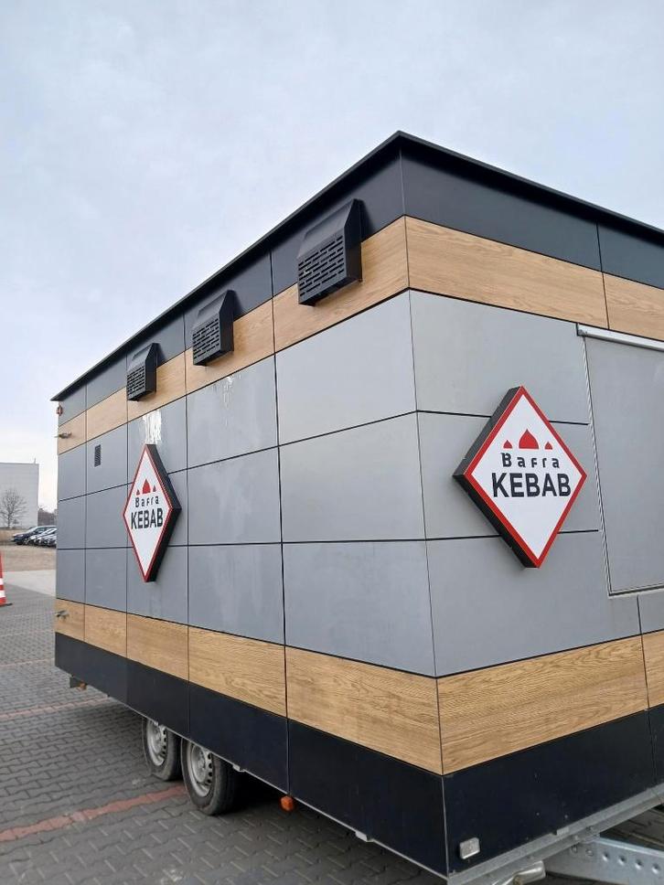 Food truck, remorque commerciale 5,1m équipée de 25,9 k net, Articles professionnels, Stock & Retail | Voitures, Enlèvement ou Envoi