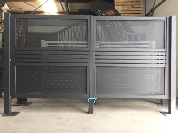 tuinpoorten  (zomeractie) van 2750. aluminium. 300cm., Tuin en Terras, Tuinpoorten, Nieuw, Looppoort, Aluminium, 150 tot 200 cm