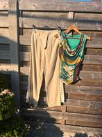 Bloesje met brede beige broek -maat s, Kleding | Dames, Ophalen, Zo goed als nieuw