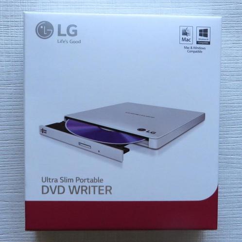 Ultra slim portable DVD writer LG (nieuw), Computers en Software, Optische drives, Nieuw, Extern, MacOS, Windows, Cd, Dvd, Ophalen of Verzenden