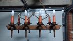 Av Rustic Chandelier in tb-staat, Ophalen, Gebruikt, Hout