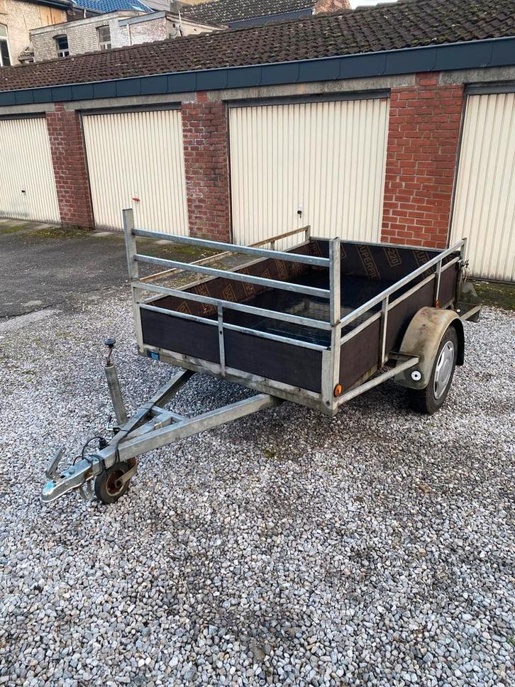 Remorque simple essieu 200x125cm en tres bon etat !!!, Autos : Divers, Remorques, Comme neuf, Enlèvement