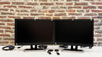 2 HP L1908w – 19" LCD-monitoren 1440900 (16:10) met kabels beschikbaar voor biedingen