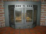Inbouw houtkachel Barbas + 2 ventilatortjes, Ophalen, Gebruikt, Houtkachel, Inbouw