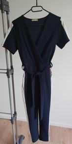 Navy Jumpsuit met Rode en Witte streep., Comme neuf, Taille 36 (S), Bleu, Enlèvement ou Envoi
