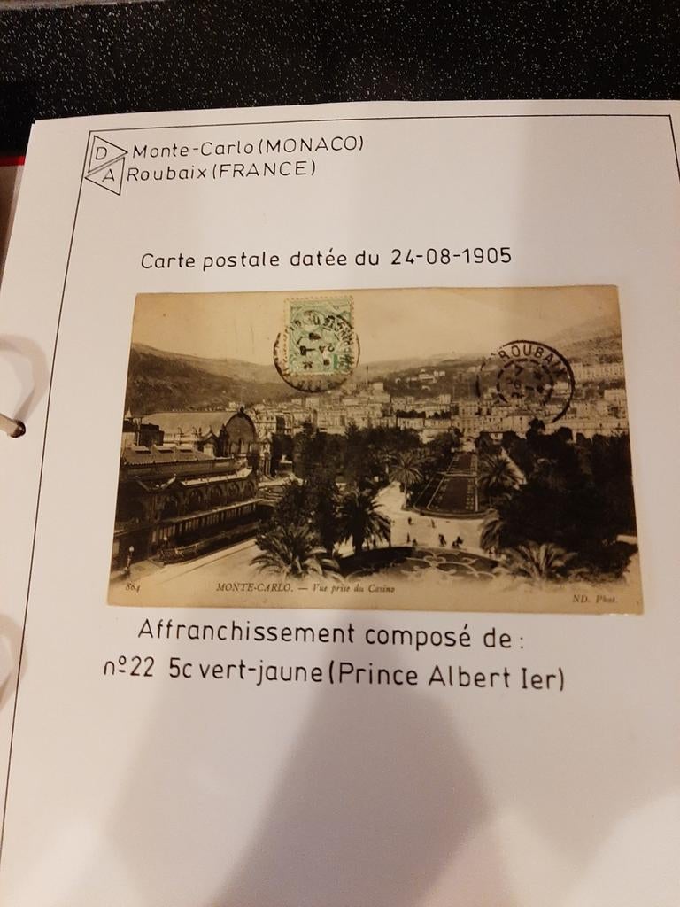 Lot de cartes postales de Monaco 1905, Enlèvement ou Envoi