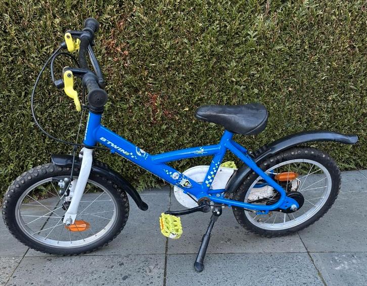 Fiets 16" B-Twin - Cop Trooper, Fietsen en Brommers, Fietsen | Jongens, Gebruikt, 16 inch, Versnellingen, Ophalen