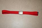 Rode stoffen riem met Shenky-gesp, Kleding | Dames, Riemen en Ceinturen, Tailleriem, Ophalen of Verzenden, Gedragen, Rood