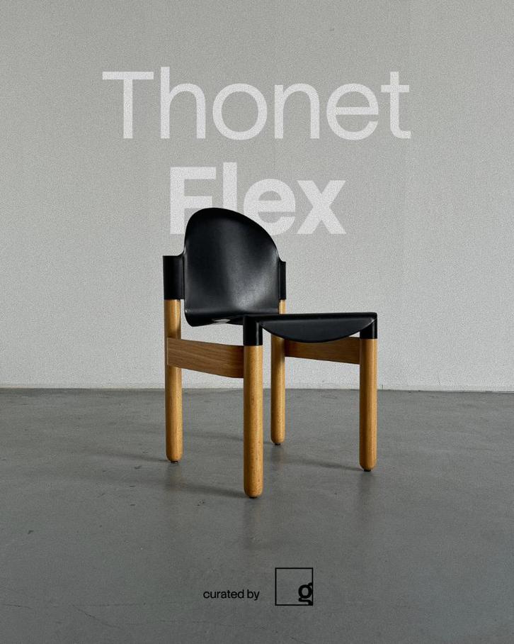 Chaises Thonet Flex - Vintage années 70 (x5), Maison & Meubles, Chaises, Utilisé, Cinq, Six Chaises ou plus, Bois, Autres matériaux