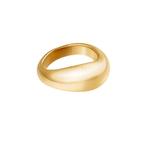 Bague pour femme en acier doré jaune lisse, Femme, Enlèvement ou Envoi, Fer ou Acier, Neuf