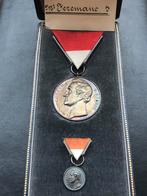 Liebig medaille kompleet luxedoos, Ophalen of Verzenden, Rijkswacht