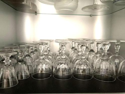 40 anciens verres en cristal du Val Saint-Lambert, Antiek en Kunst, Antiek | Glaswerk en Kristal, Ophalen