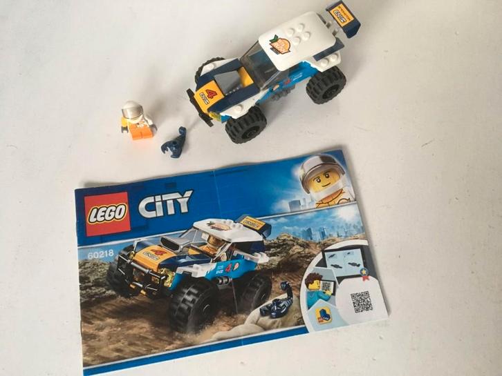 Lego City - Woestijn Rallywagen - 60218, Kinderen en Baby's, Speelgoed | Duplo en Lego, Gebruikt, Lego, Complete set, Ophalen of Verzenden