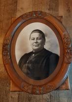 Oude portret foto met kader, Antiquités & Art, Antiquités | Objets religieux, Enlèvement