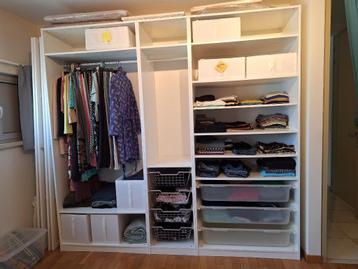 OPEN PAX KAST IKEA WIT 236H X 58D x 250cmL -3 delen beschikbaar voor biedingen