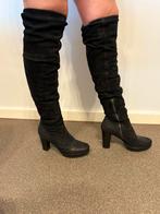 Hoge zwarte suède laarzen, Kleding | Dames, Schoenen, Ophalen of Verzenden, Gedragen, Zwart, Hoge laarzen