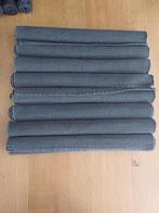 8 delige set katoenen placemats, Huis en Inrichting, Ophalen of Verzenden, Nieuw, Grijs, Placemat