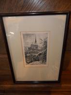 Eau forte de Jos Delfosse (Liège 1888-1971), Antiek en Kunst, Ophalen of Verzenden