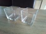 2 potjes in glas, Enlèvement ou Envoi, Utilisé, Moins de 25 cm