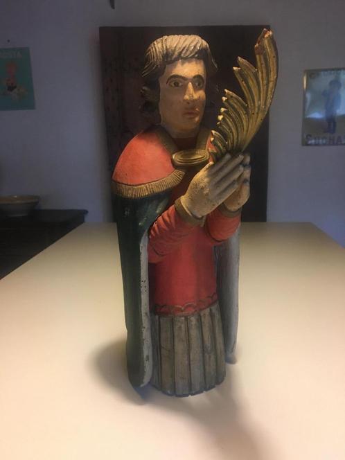 Statue Saint Etienne 17e-18 pas une copie, authentique, Antiek en Kunst, Antiek | Religieuze voorwerpen, Ophalen of Verzenden