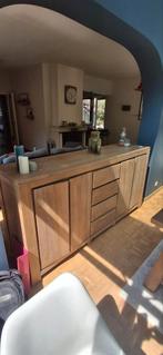 buffet en Teck 4 portes, 4 tiroirs, Huis en Inrichting, Kasten | Buffetkasten, Ophalen, Teakhout