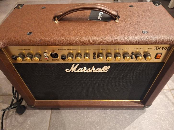 Marshall AS50D acoustische versterker, Muziek en Instrumenten, Versterkers | Bas en Gitaar, Zo goed als nieuw, Ophalen