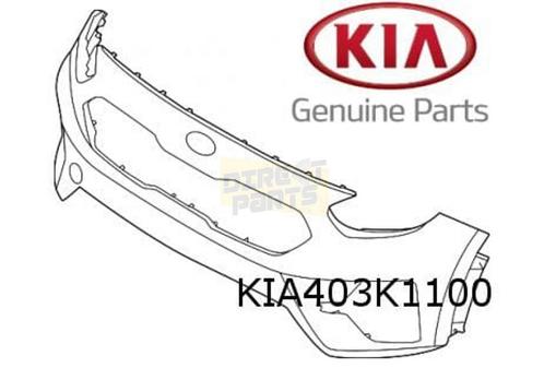 Kia e-Niro voorbumper (boven) (te spuiten) Origineel! 86510, Auto-onderdelen, Carrosserie, Bumper, Kia, Voor, Nieuw, Ophalen of Verzenden