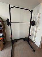 Squat Rack 500 + gewichten, Sport en Fitness, Ophalen, Zo goed als nieuw, Halterstangen
