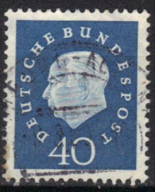Duitsland Bundespost 1959 - Yvert 176 - Heuss (ST), Timbres & Monnaies, Timbres | Europe | Allemagne, Affranchi, Envoi