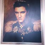 Prachtige grote Print Elvis Presley in kader, Musique & Instruments, Comme neuf, Enlèvement